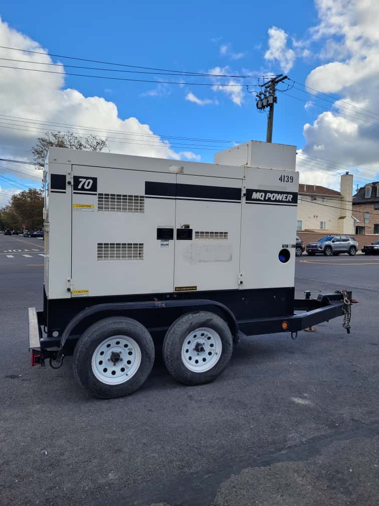 2017 MQ Whisperwatt DCA70SSIU4F Towable Generator-70kva