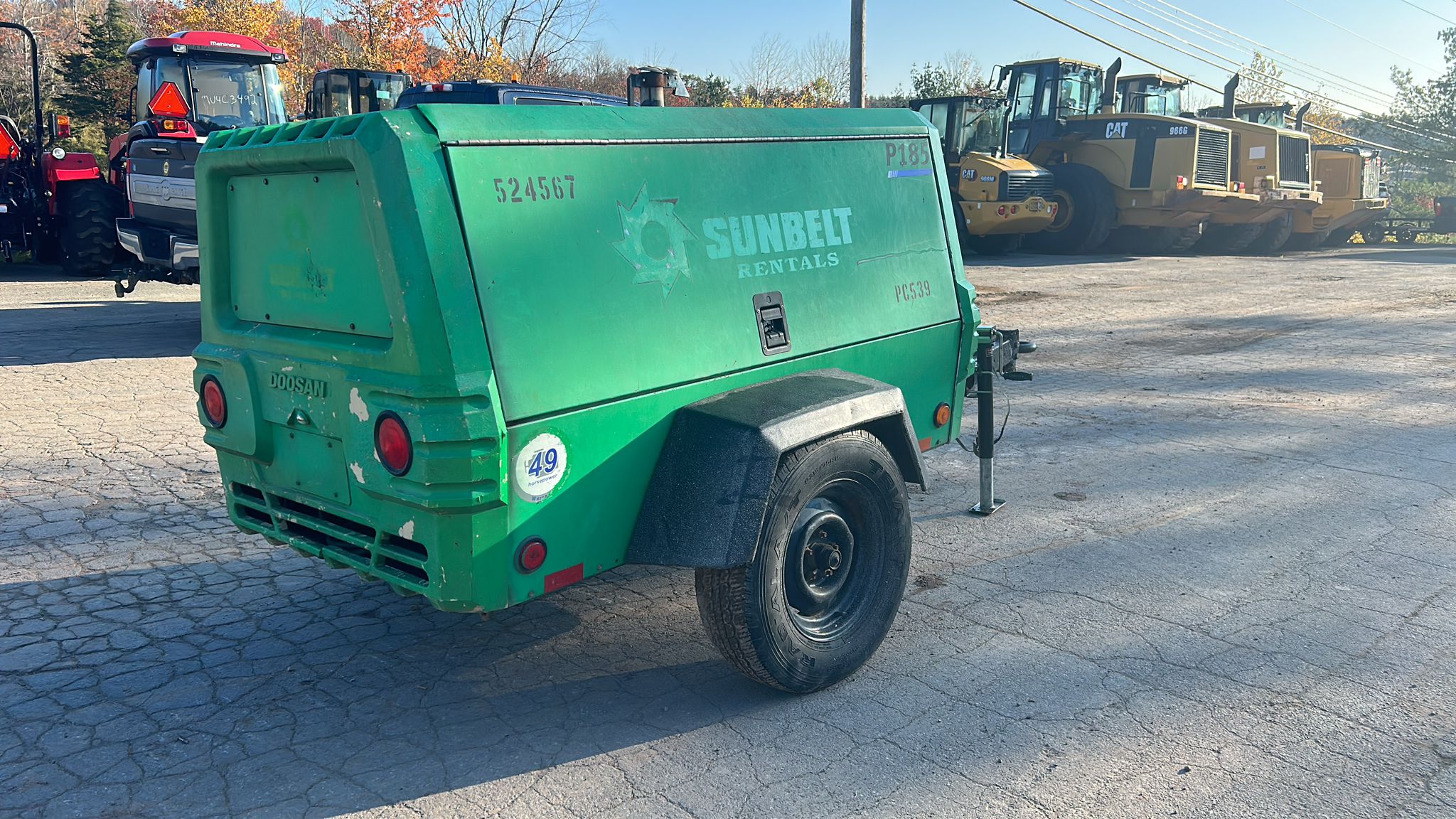 2013 Doosan P185 Towable Air Compressor