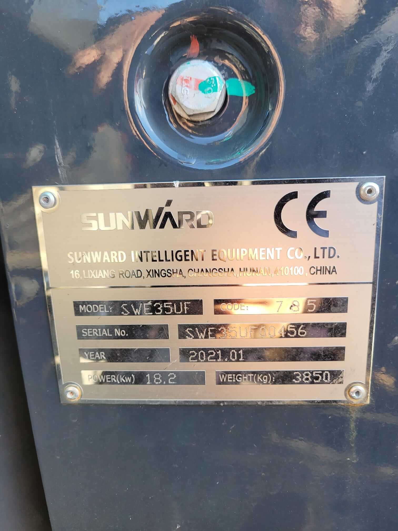 2021 Sunward SWE35UF Mini Excavator