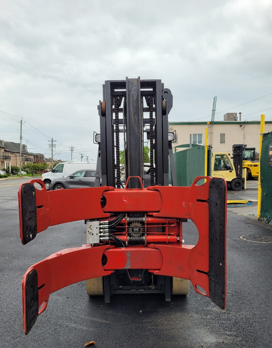 Nissan MCU1F2A30LV Forklift w/Tygard Claw TC500 Rotating Clamp Attachment