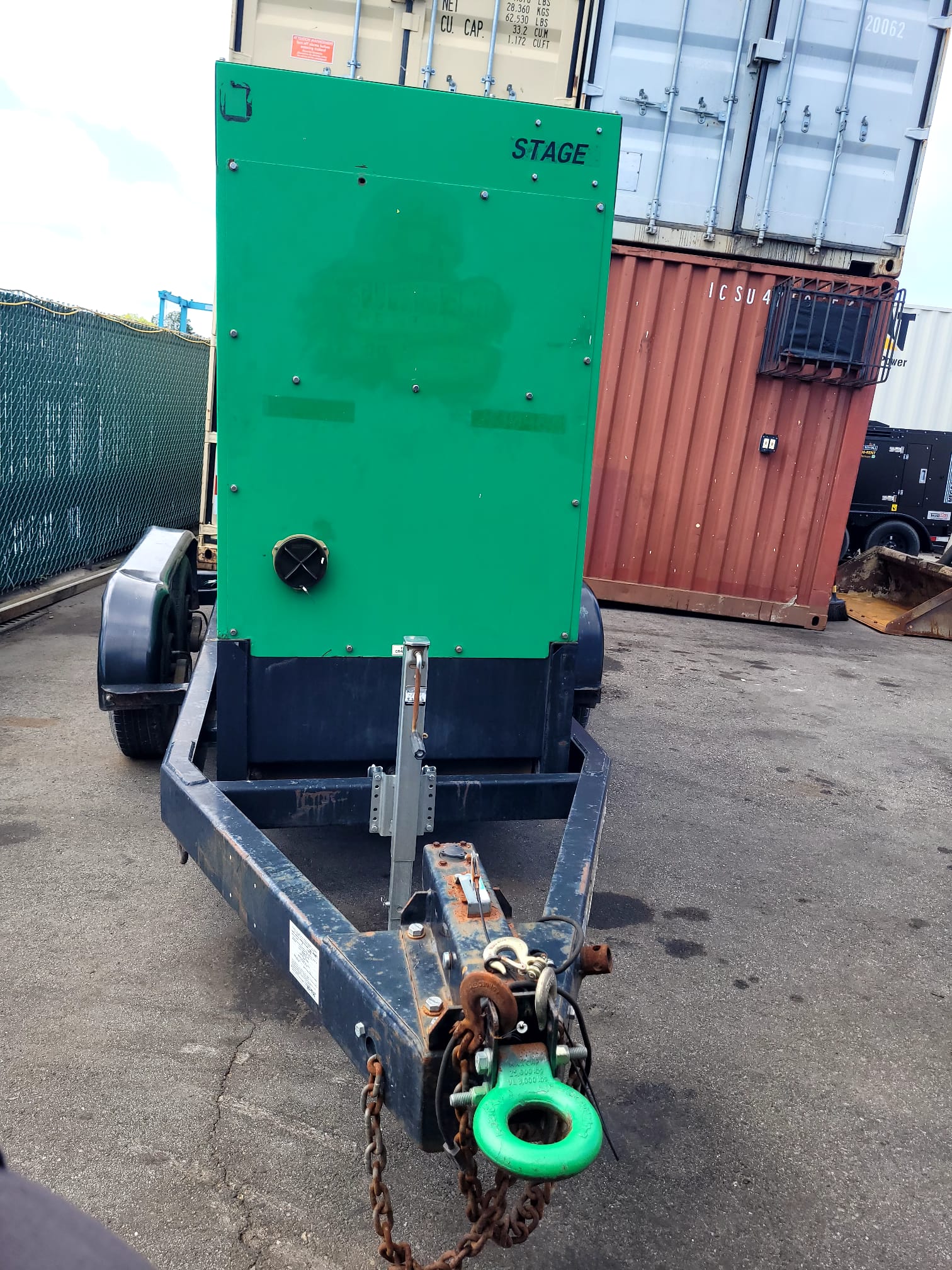 2016 MQ Whisperwatt DCA70SSIU4F Towable Generator-70kva