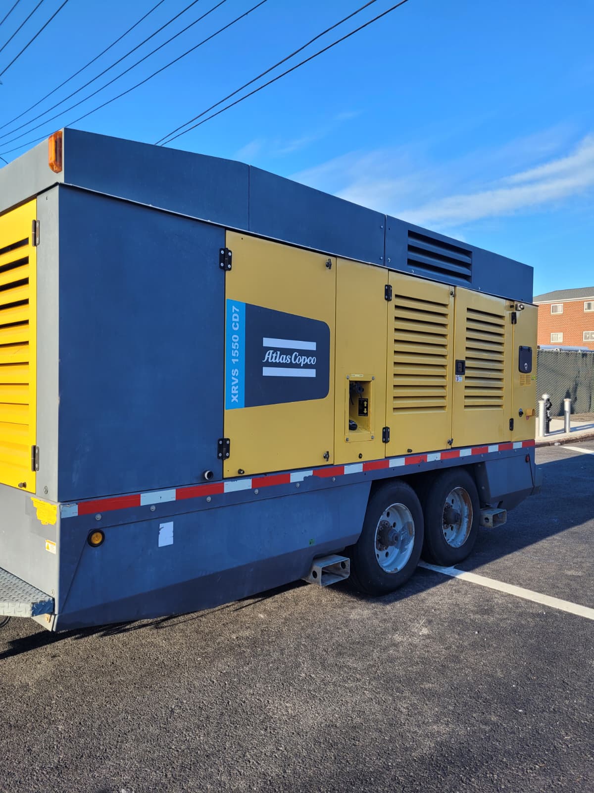 2017 Atlas Copco XRVS1550 CD7 Towable Air Compressor