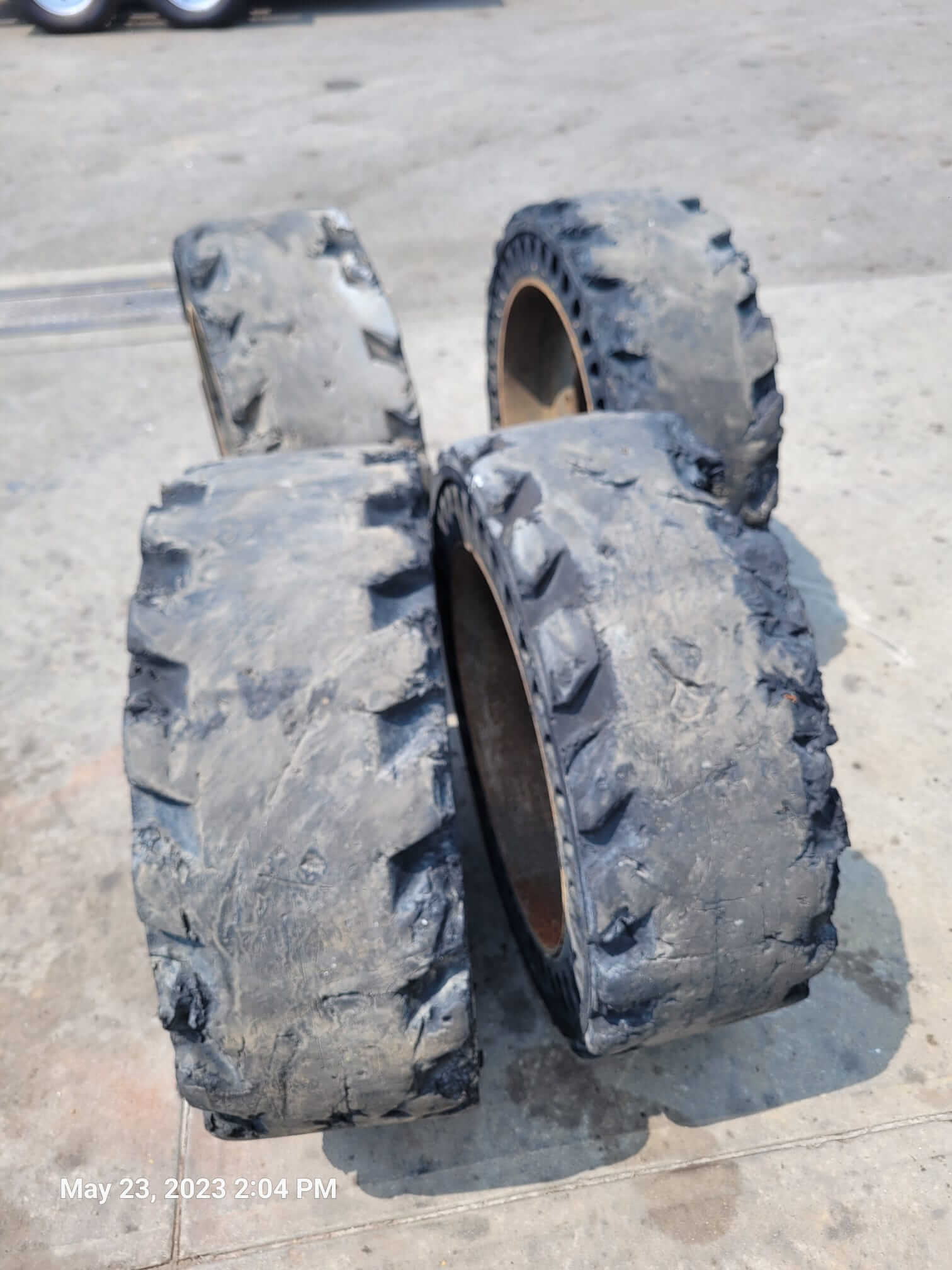 Used Skid Steer Tires with Rims - Set of 4