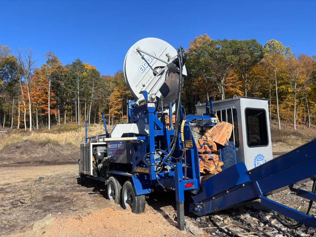 2021 Bells Machining 8000 Firewood Processor-Trailer Mounted