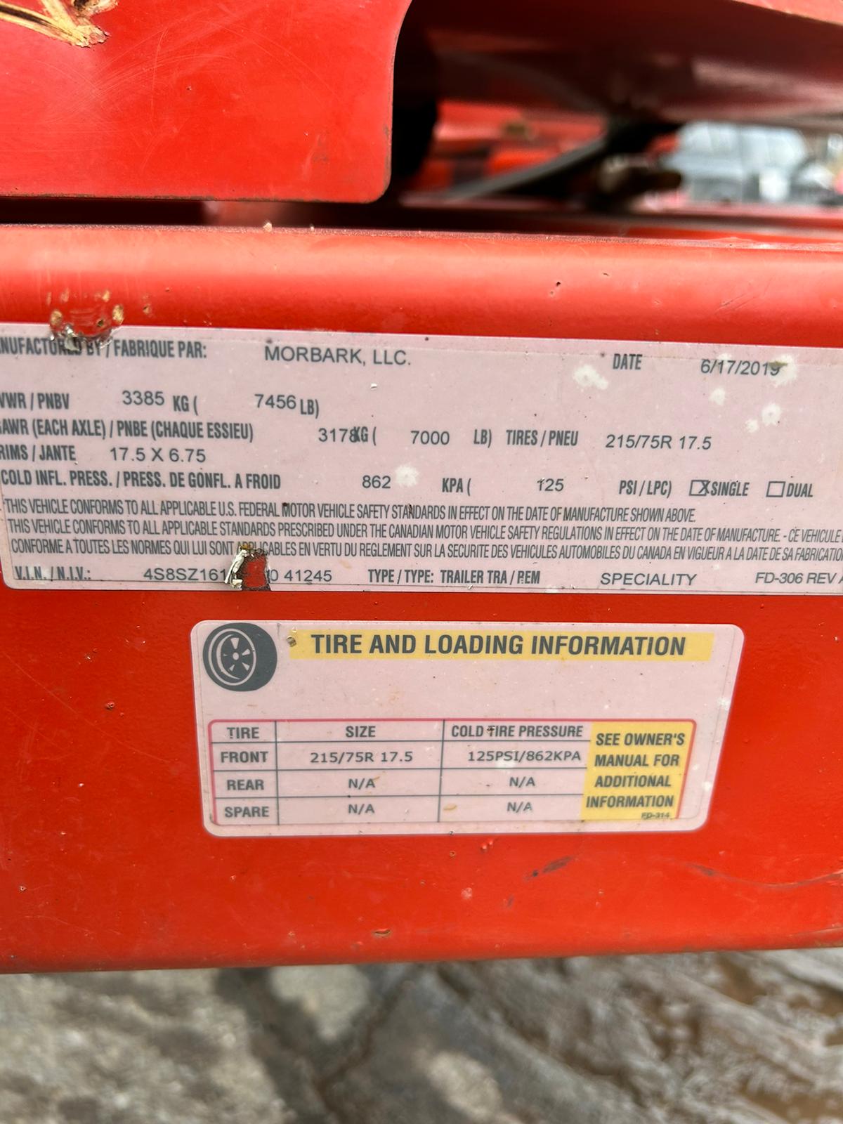 2019 Morbark M15RX Chipper