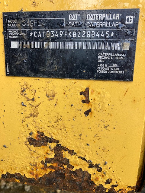2015 Caterpillar 349FL Hydraulic Excavator