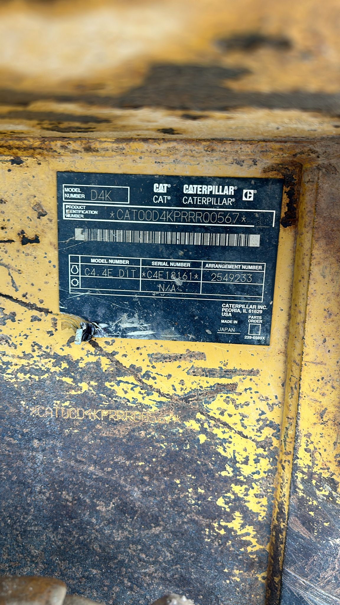 2011 CAT D4K LGP Dozer