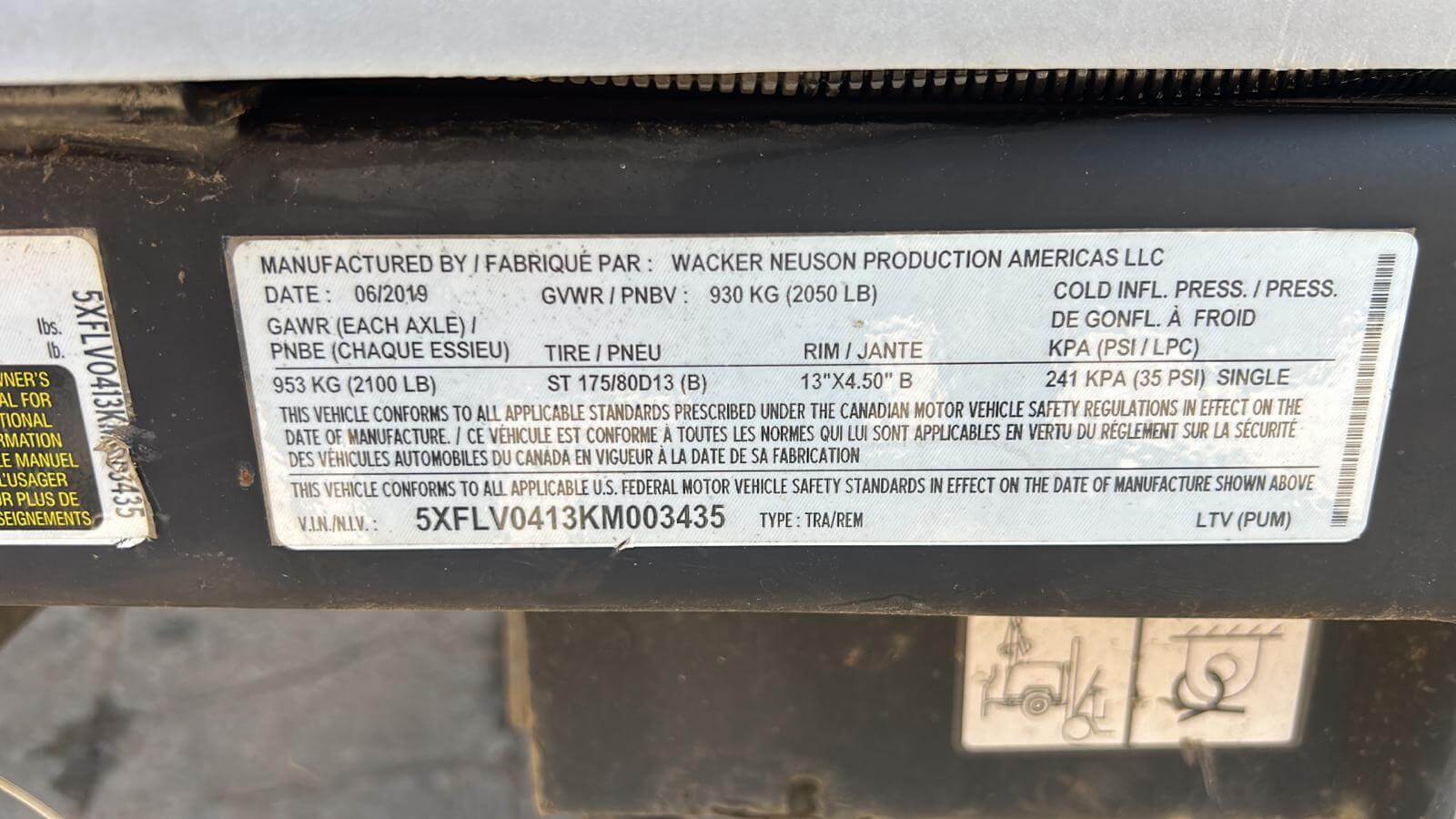 2019 Wacker Neuson LTV-6K Towable Light Tower