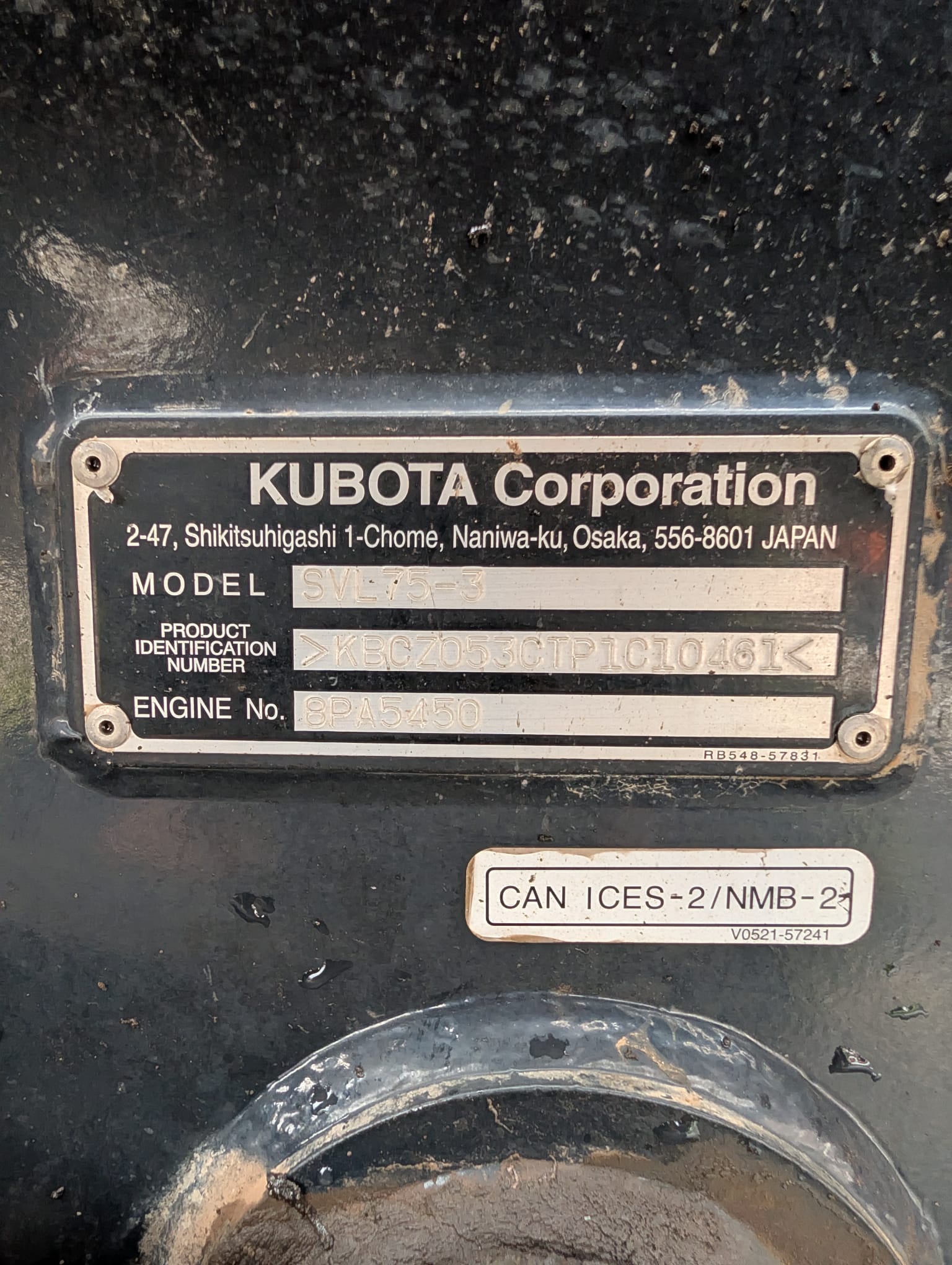 2023 Kubota SVL75-3HFWVCC Track Loader -Hours: 1,091