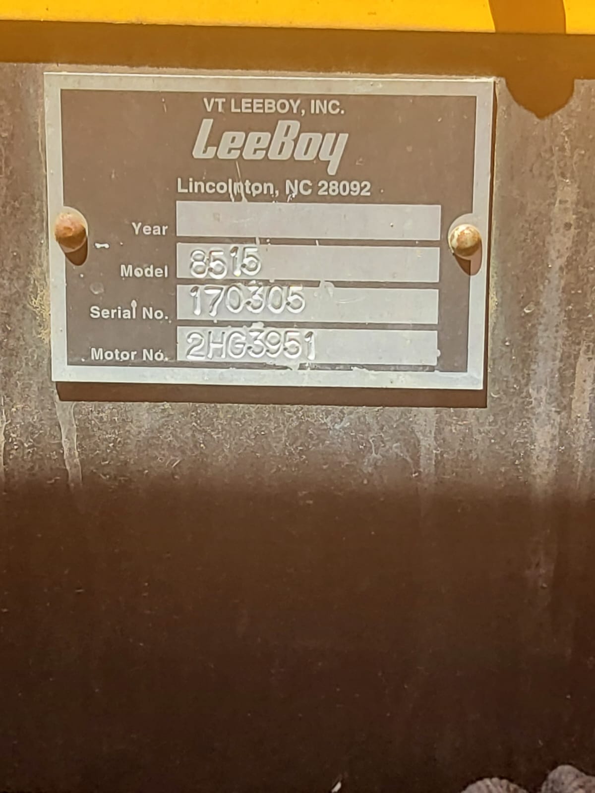 2017 LeeBoy 8515E Asphalt Paver