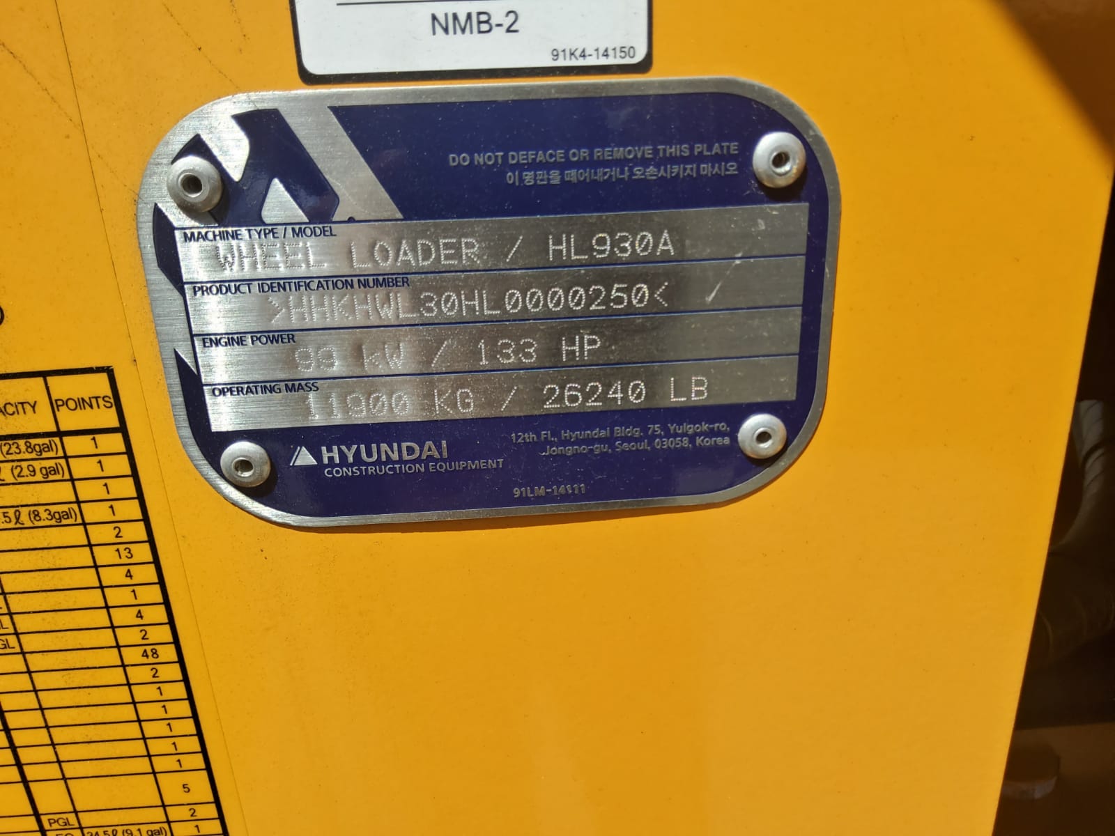 2023 Hyundai HL930A Wheel Loader