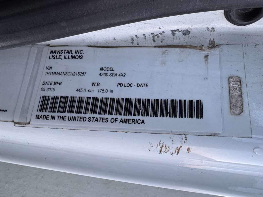 2016 International Durastar 4300 Mechanic Service/Utility Truck with Crane