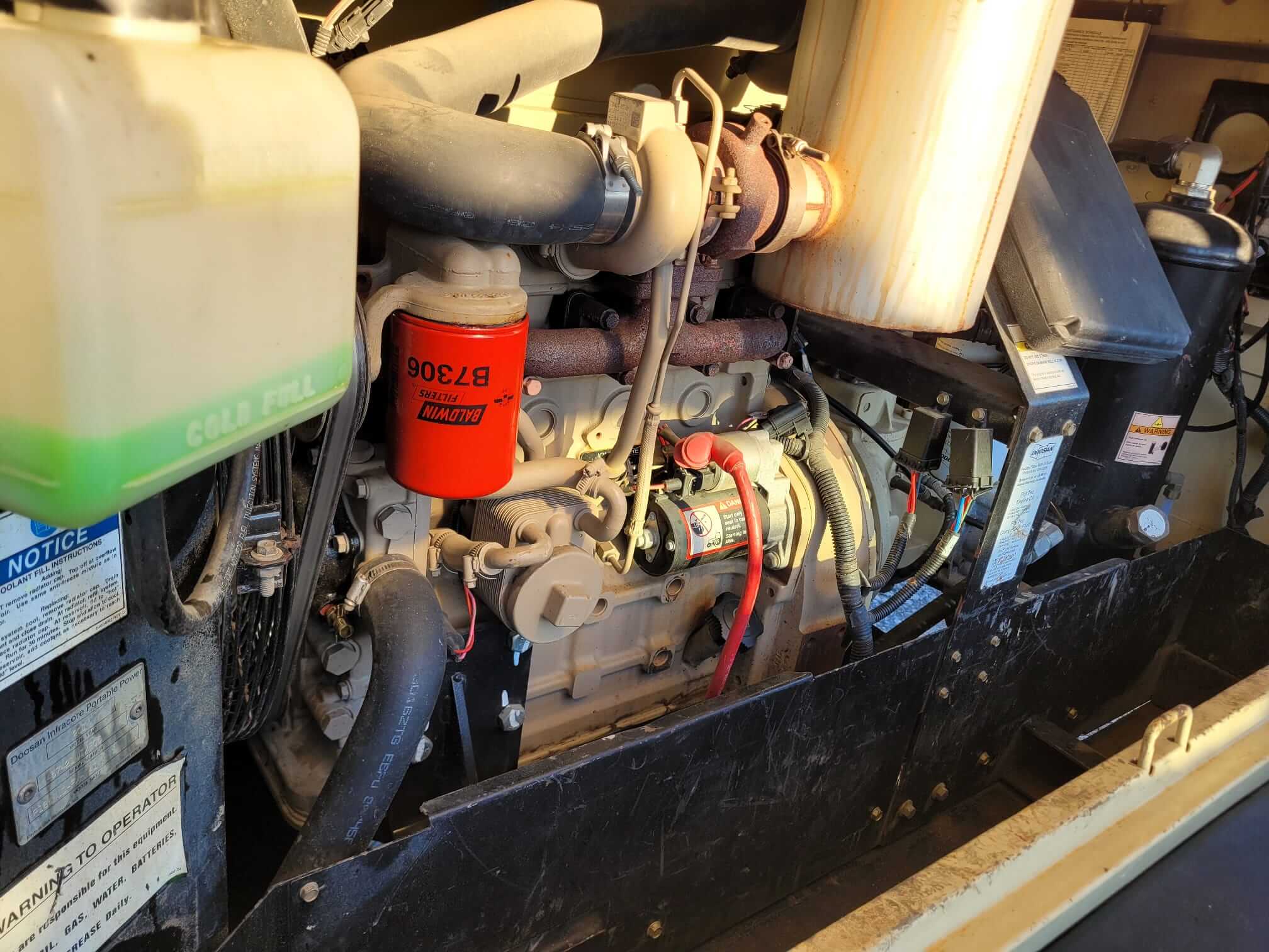 2013 Doosan P185WJD Towable Air Compressor