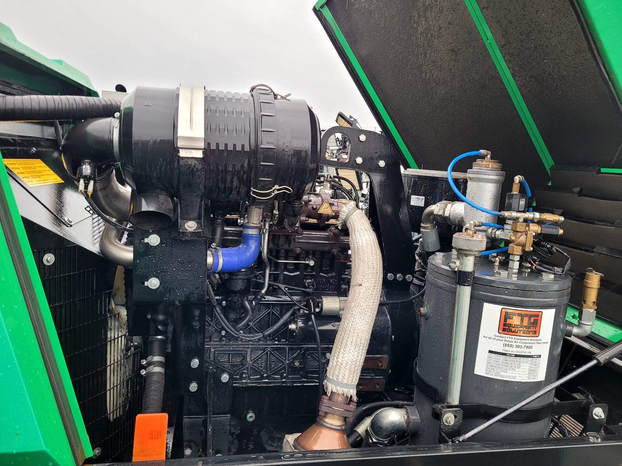 2018 Dustless Blasting DB800M Unit with Air Compressor and Trailer