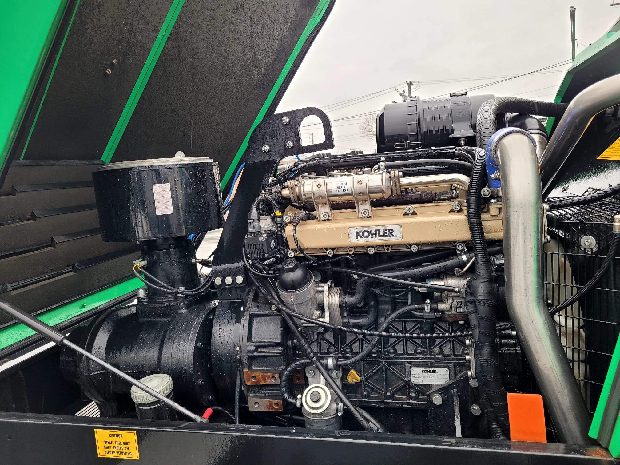 2018 Dustless Blasting DB800M Unit with Air Compressor and Trailer