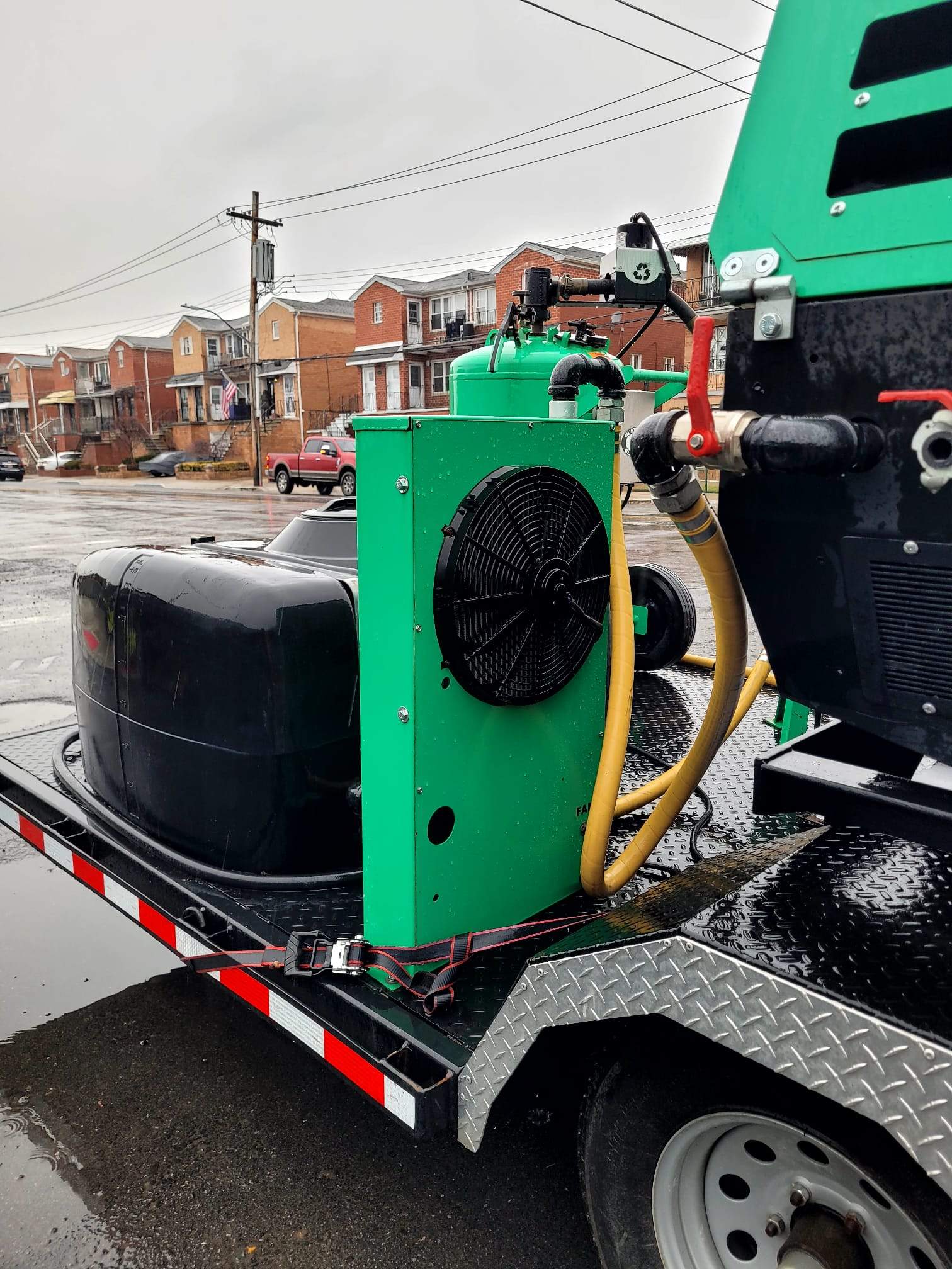 2018 Dustless Blasting DB800M Unit with Air Compressor and Trailer