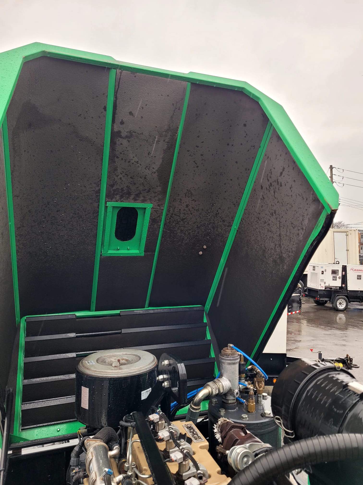 2018 Dustless Blasting DB800M Unit with Air Compressor and Trailer