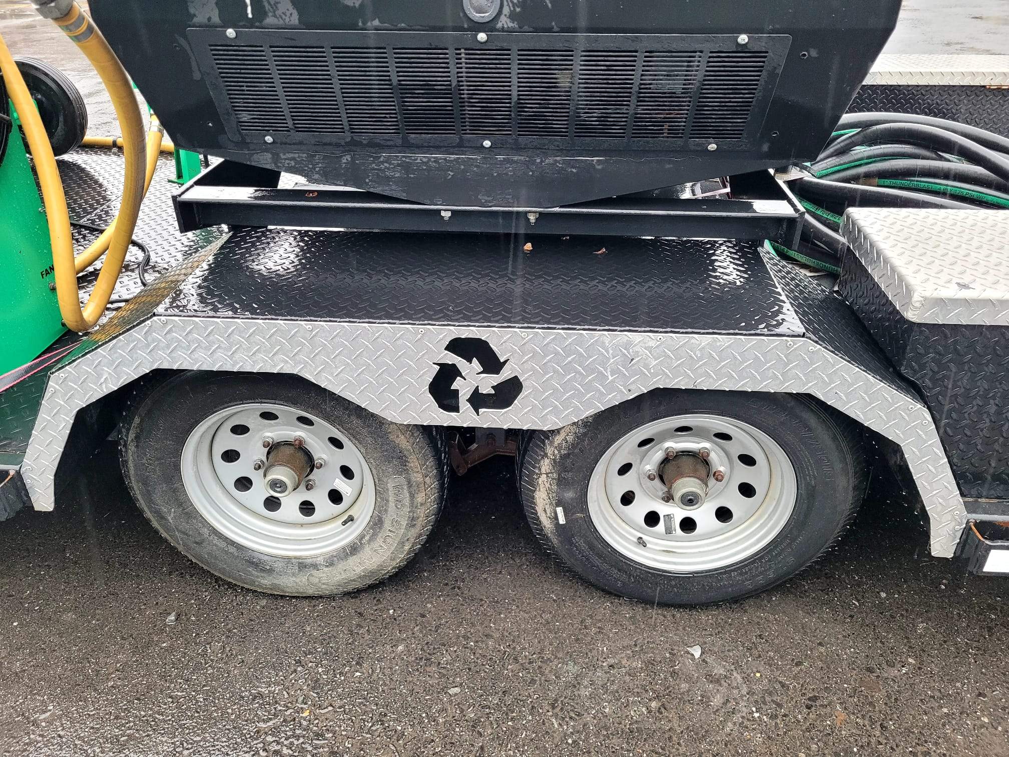 2018 Dustless Blasting DB800M Unit with Air Compressor and Trailer