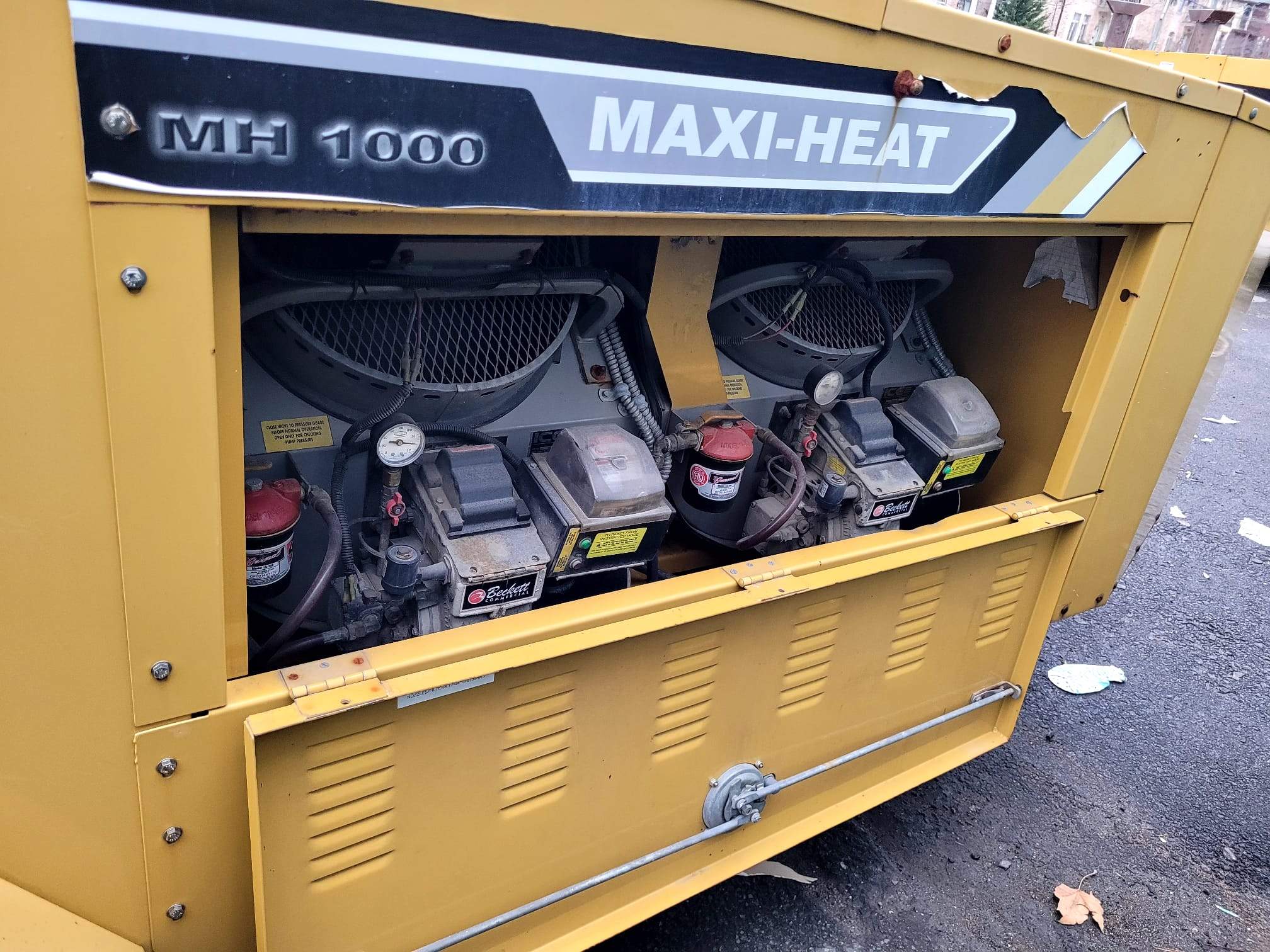 2011 Allmand Maxi Heat MH1000 Portable Heater-Hours: 5,589