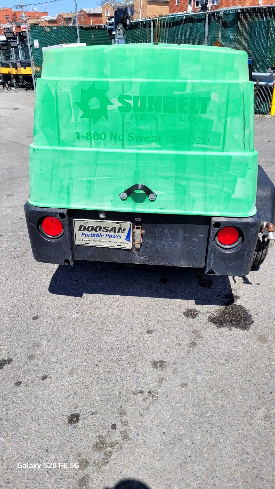 2014 Doosan C185WKUB-FX-T4I Air Compressor-Tow Behind