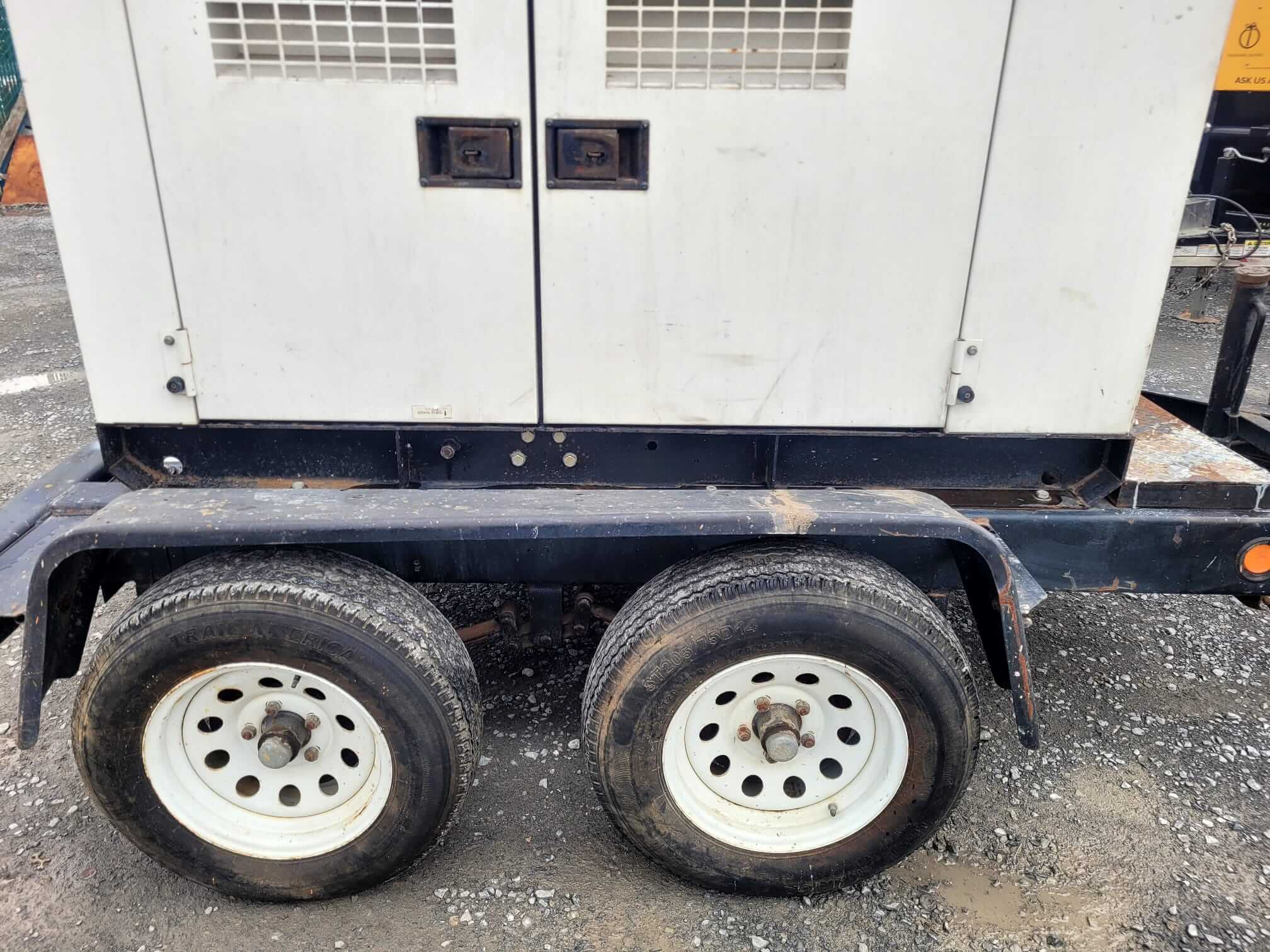 2007 MQ Whisperwatt DCA-45SSIU3 (45kva) Towable Generator