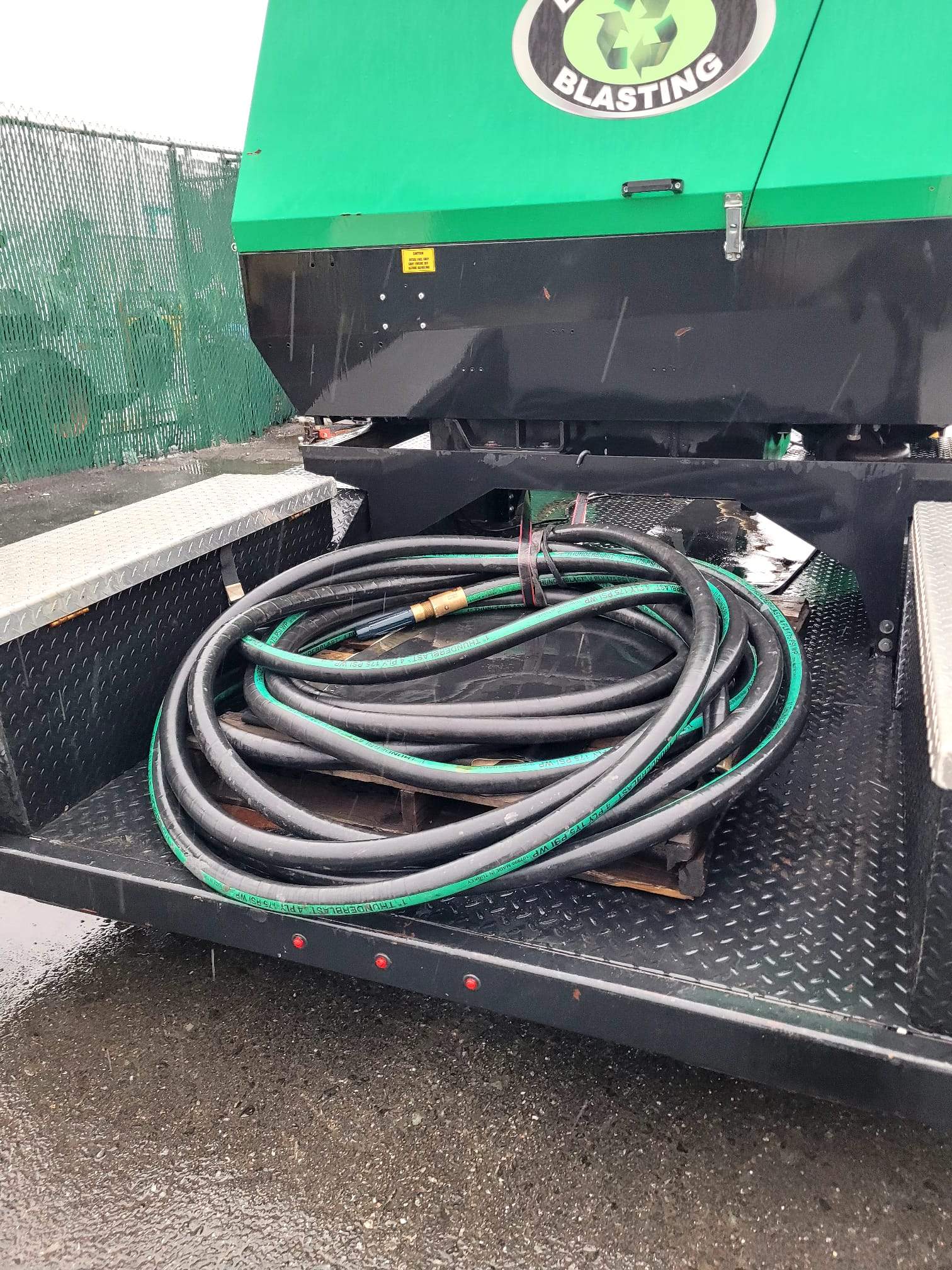 2018 Dustless Blasting DB800M Unit with Air Compressor and Trailer
