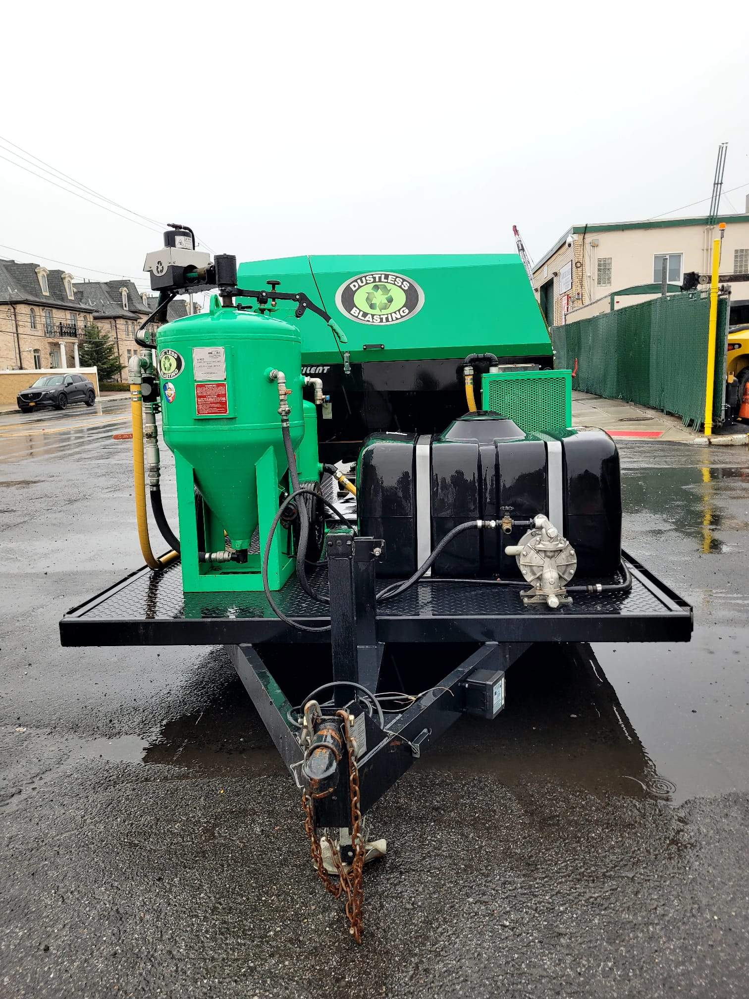 2018 Dustless Blasting DB800M Unit with Air Compressor and Trailer