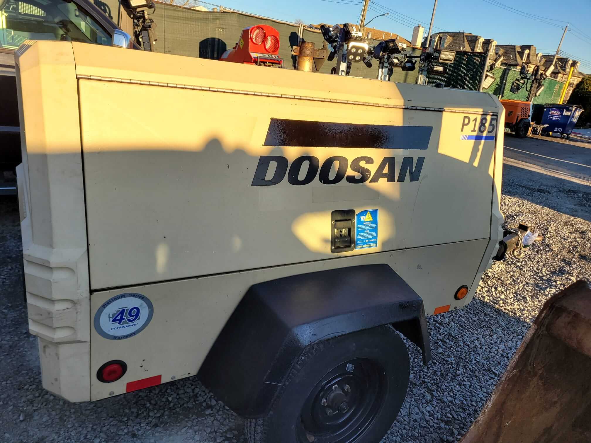 2013 Doosan P185WJD Towable Air Compressor