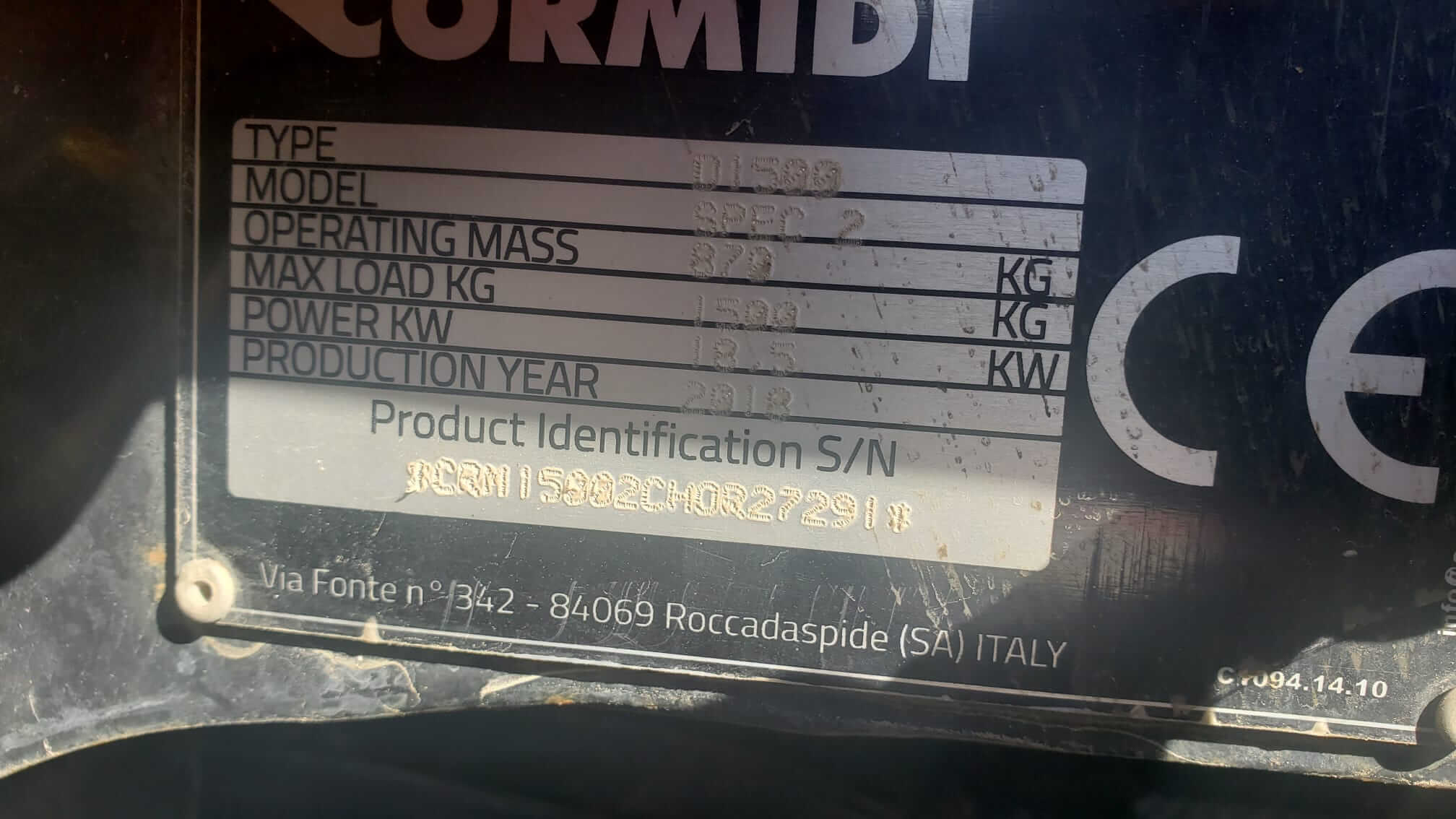 2018 Cormidi C1500 Compact Track Loader