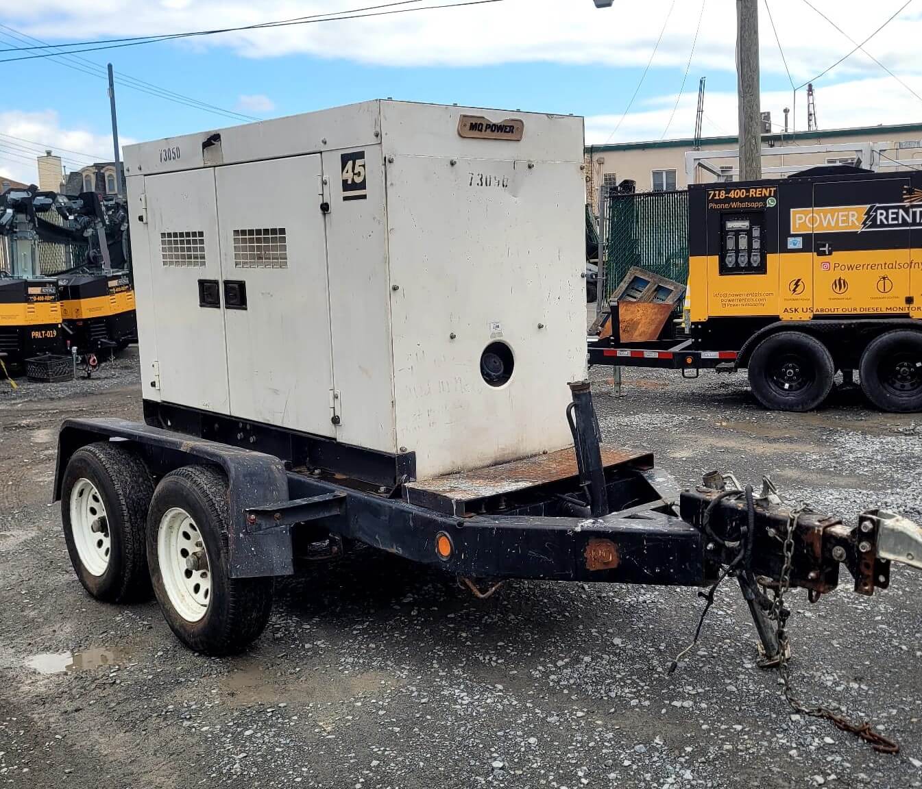 2007 MQ Whisperwatt DCA-45SSIU3 (45kva) Towable Generator