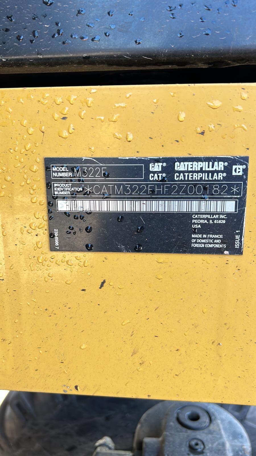 2016 Caterpillar M322F Wheeled Excavator