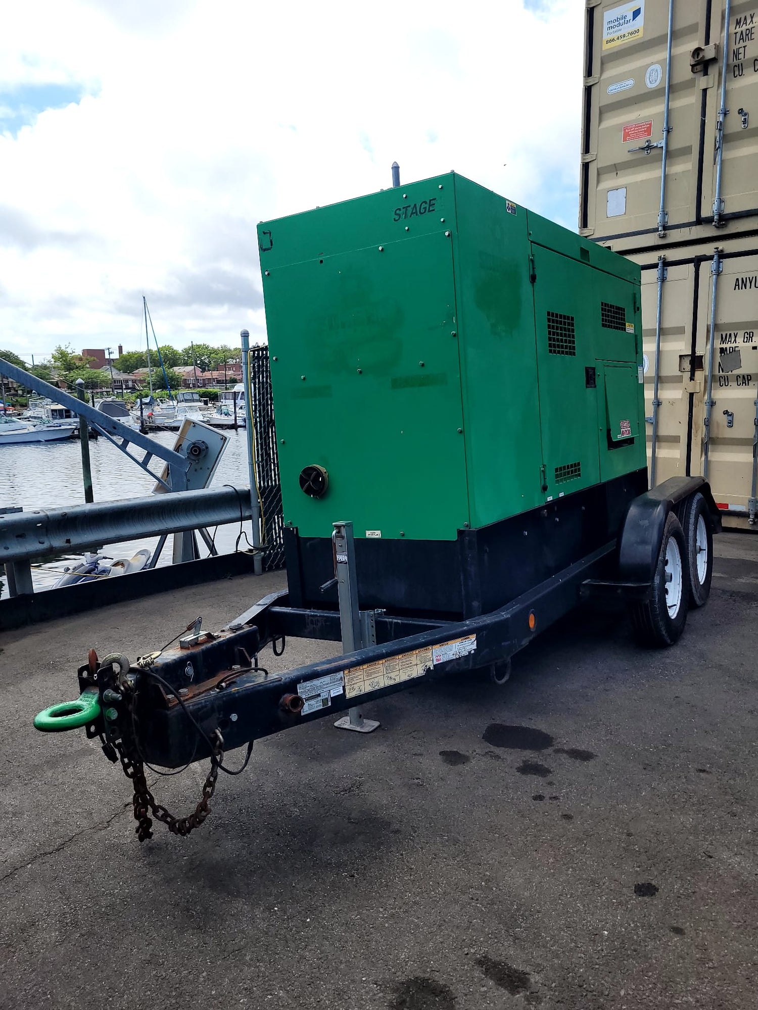 2016 MQ Whisperwatt DCA70SSIU4F Towable Generator-70kva