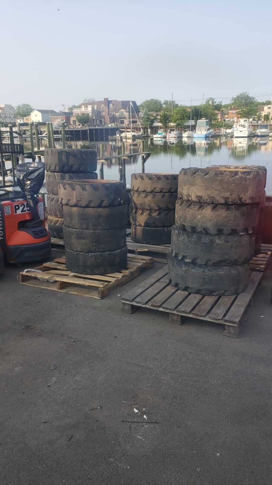 Used Skid Steer Tires with Rims - Set of  4