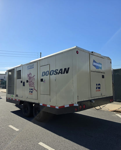 2014 Doosan HP1600IQ Towable Air Compressor