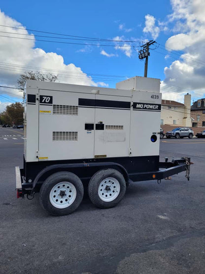 2017 MQ Whisperwatt DCA70SSIU4F Towable Generator-70kva