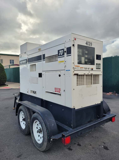2017 MQ Whisperwatt DCA70SSIU4F Towable Generator-70kva
