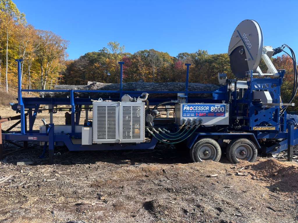 2021 Bells Machining 8000 Firewood Processor-Trailer Mounted
