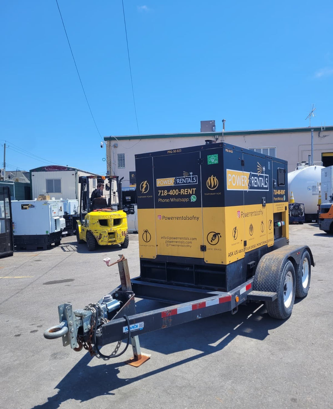 2018 TecnoGen G45 Towable Generator-Hours: 11,177
