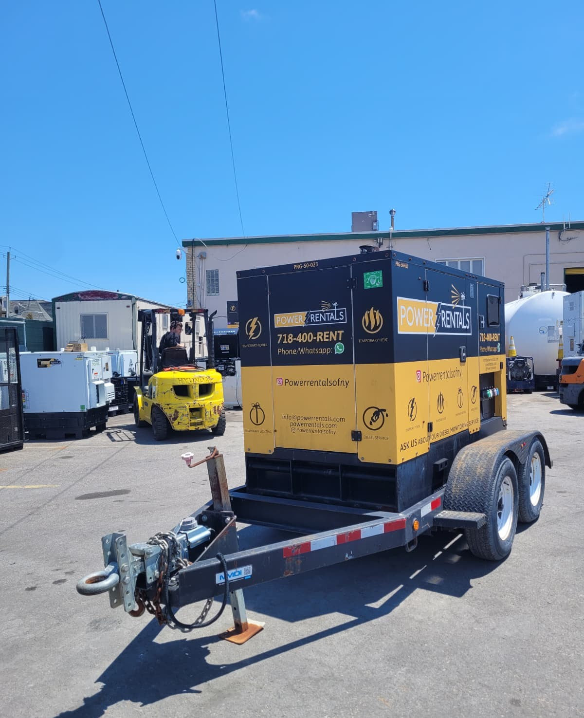 2018 TecnoGen G45 Towable Generator-Hours: 11,177
