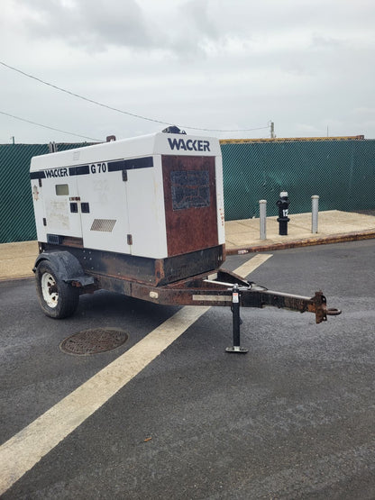 2004 Wacker Neuson G70 Towable Generator