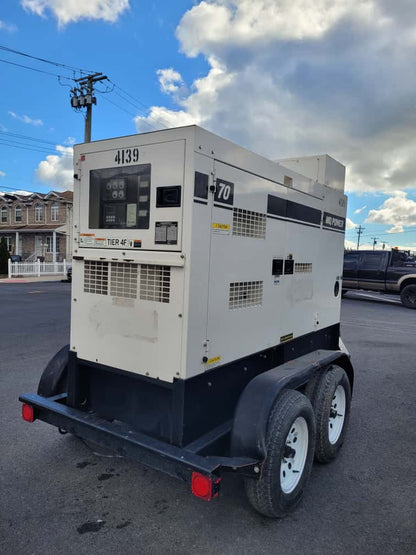 2017 MQ Whisperwatt DCA70SSIU4F Towable Generator-70kva