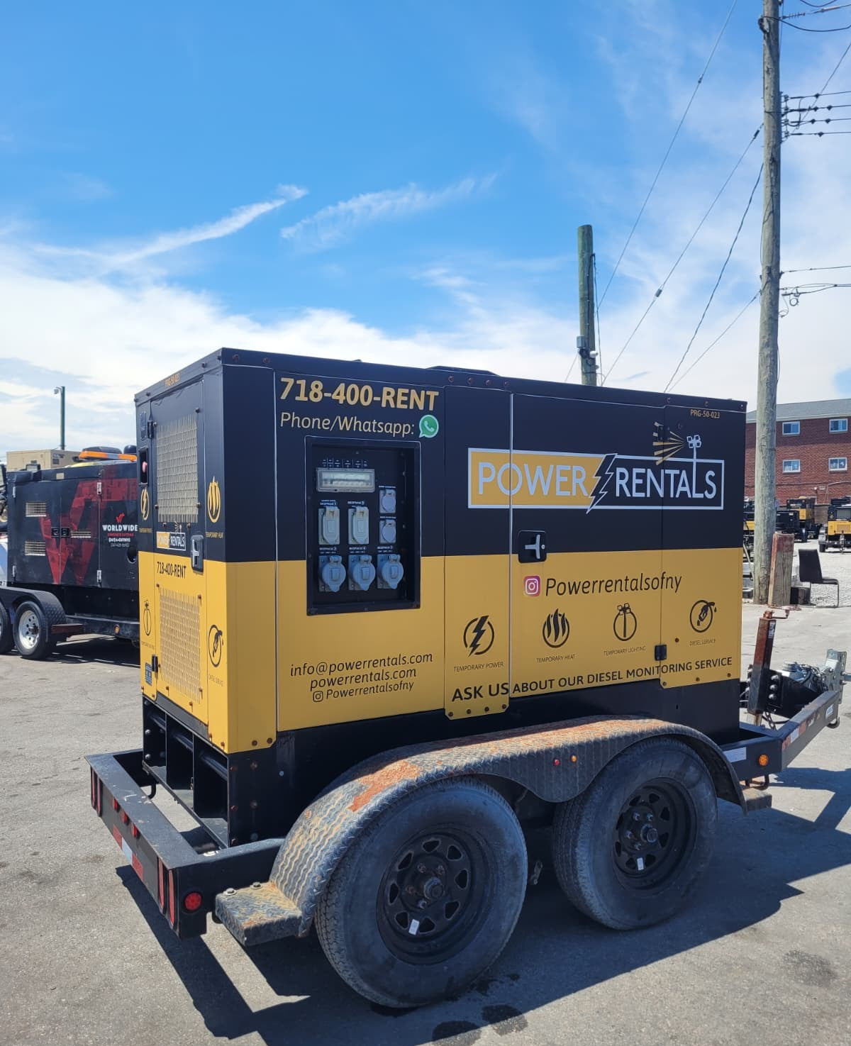 2018 TecnoGen G45 Towable Generator-Hours: 11,177