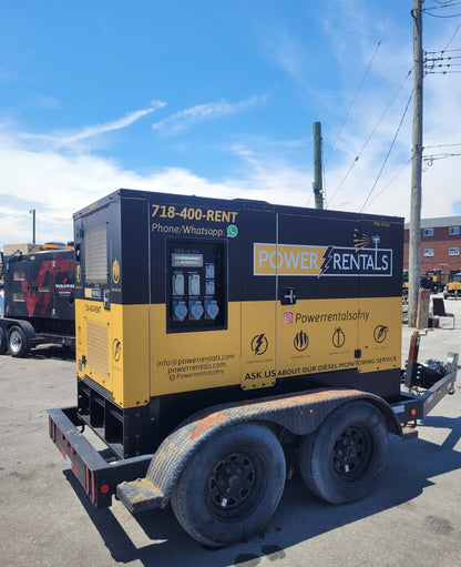 2018 TecnoGen G45 Towable Generator-Hours: 11,177