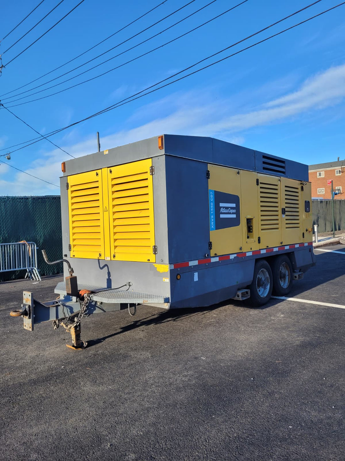 2017 Atlas Copco XRVS1550 CD7 Towable Air Compressor