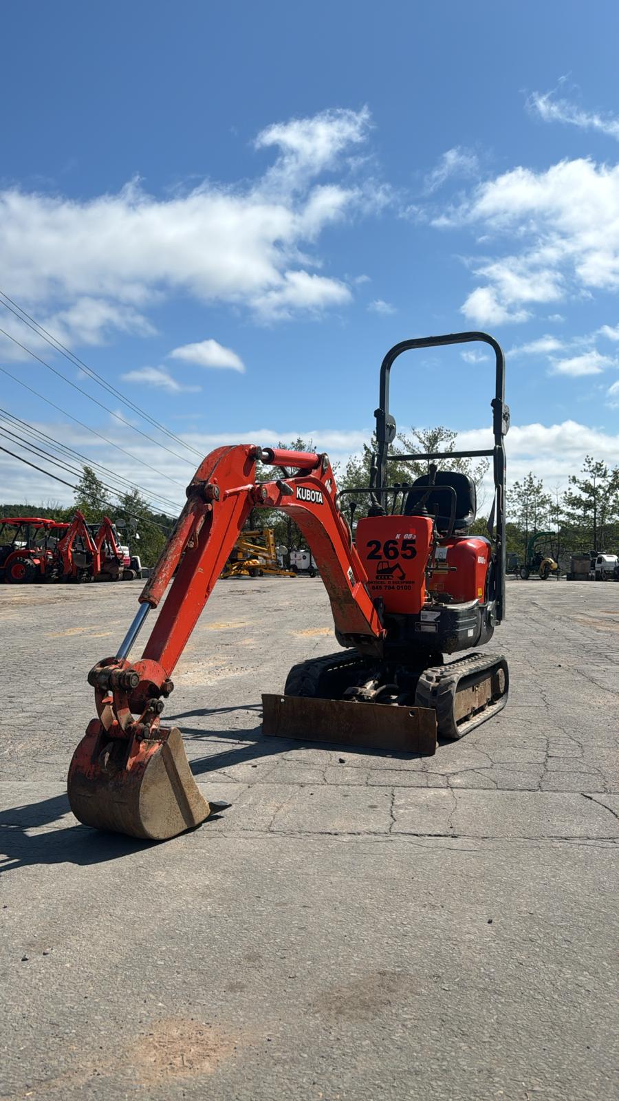 2018 Kubota SV008-3 Mini Excavator