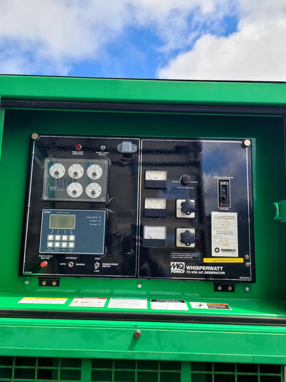 2016 MQ Whisperwatt DCA70SSIU4F Towable Generator-70kva