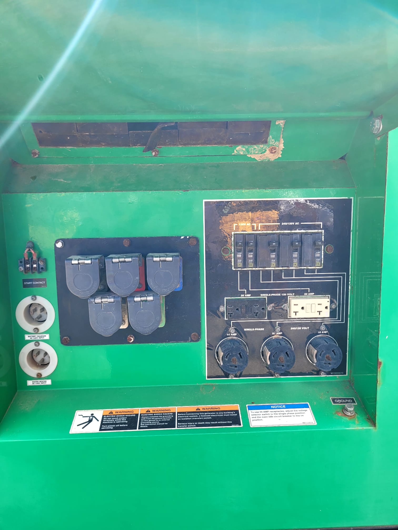 2016 MQ Whisperwatt DCA70SSIU4F Towable Generator-70kva