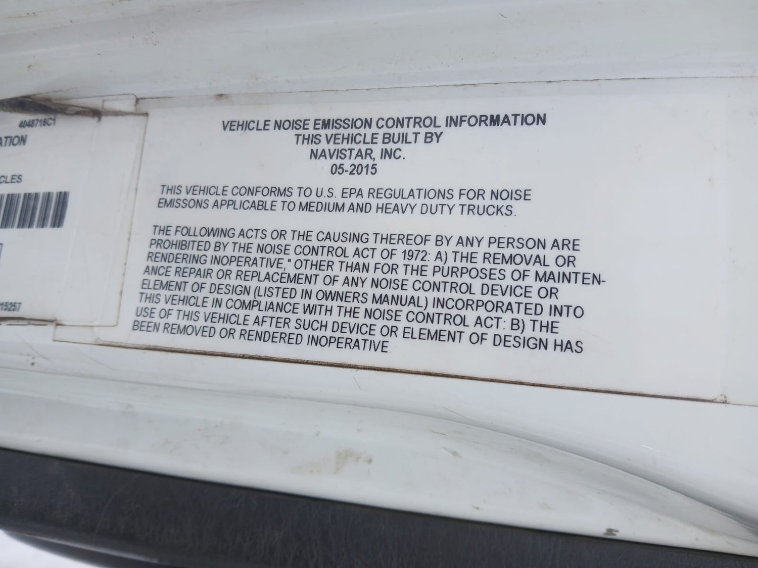 2016 International Durastar 4300 Mechanic Service/Utility Truck with Crane