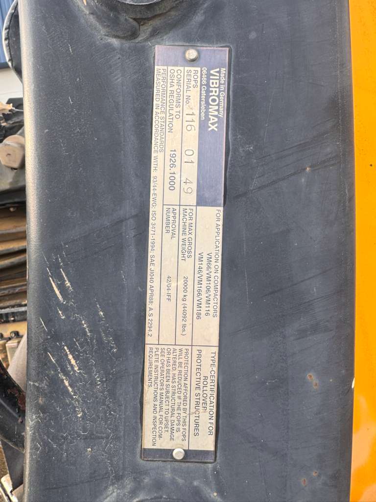 2008 JCB  Vibromax VM132D Smooth Drum Compactor