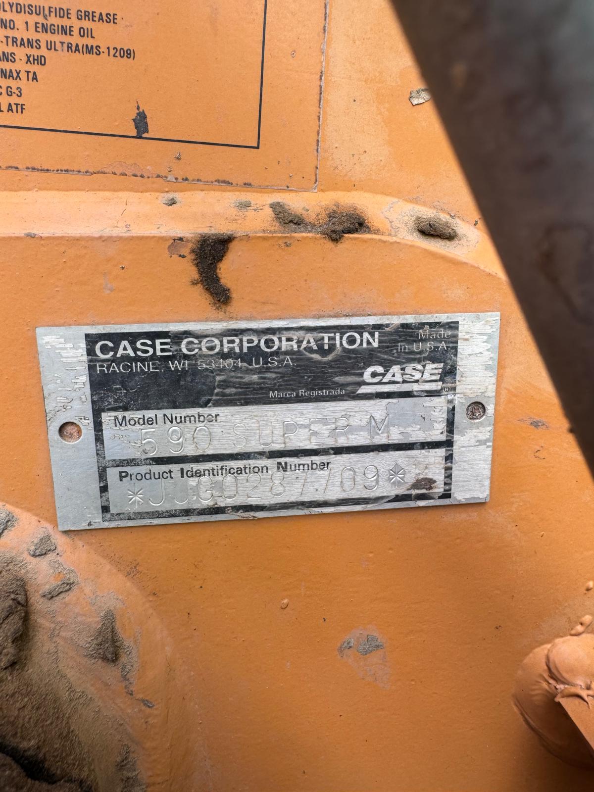 2002 Case 590 Super M Backhoe- 4x4 Extendahoe